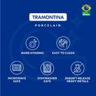 Prato Sobremesa Tramontina Lunar Em Porcelana Spray 21 Cm