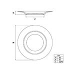 Prato Sobremesa Tramontina Mesh Em Porcelana Decorada 21 Cm
