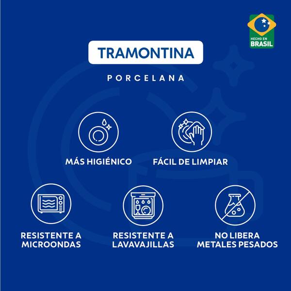 Prato Sobremesa Tramontina Rosè Em Porcelana Decorada 21 Cm