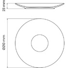Prato Sobremesa Tramontina Sophia Em Porcelana 21cm