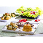 Prato Square Quadrado 27x27 Rosé Em Polipropileno Linha Tendê