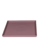 Prato Square Quadrado 27x27 Rosé Em Polipropileno Linha Tendê