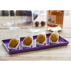 Prato Square Retangular 13 5x27 Coral Em Polipropileno Linha