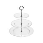 Prato Triplo Em Cristal Para Doce Wolff Pearl 18x26x31x34 5cm