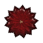 Prato Vidro Centro De Mesa Luxo New Pointsettia 29cm - Tuut