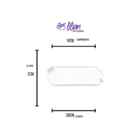 Prato Wolff Birds De Porcelana De Bolo Branco 31 X 19 X 3cm