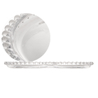Prato Wolff Heart Pearl De Cristal 29cm X 25cm X 2cm