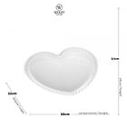 Prato Wolff Pearl De Cristal Incolor 25cm X 22cm X 2cm