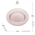 Prato Wolff Pearl De Cristal Roxo 27,5cm X 2,5cm