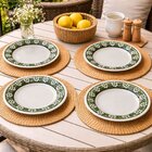 Pratos Fundo Sopa Donna Bosque Oxford Jogo Kit 8pçs 21,5cm