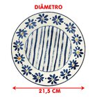 Pratos Fundo Sopa Donna Margaridas Oxford Jogo 8pçs 21,5cm