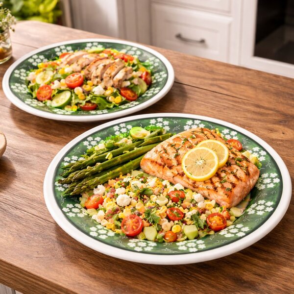 Pratos Fundo Sopa Oxford Donna Bosque Kit Jogo 6pçs 21,5cm