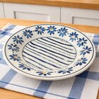 Pratos Fundo Sopa Oxford Donna Margaridas 21,5cm Jogo 10pçs