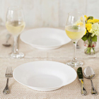 Pratos Fundos Duralex Opaline Menu 23cm 6 Unidades - Nadir 58