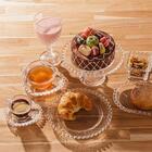 Pratos Para Sobremesa Em Cristal Coração 20cm 6 Peças - Lyor