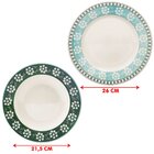 Pratos Raso Fundo Oxford Donna Bosque Jogo 2 Pessoas 4pçs