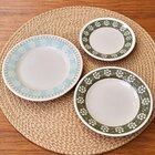 Pratos Raso Fundo Sobremesa Donna Bosque Kit 24pçs 8 Pessoas