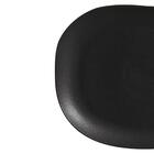 Pratos Rasos De Cerâmica Stoneware Orgânico Oval Matte Preto