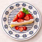 Pratos Sobremesa Donna Margaridas Oxford Kit Jogo 8pçs 18cm