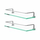 Pratreleira Suporte Shampoo Com Proteção Troia Fenda Kit 2 Pe