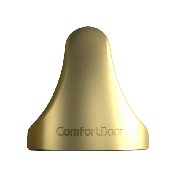 Predendor para Portas Magnético Autoadesivo Plástico Dourado Fosco Comfortdoor