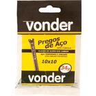 Prego De Aço 10x10 Sem Cabeça Zincado 100 Peças - Vonder