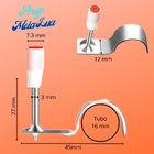 Prego Grampo Tubo 16mm Meia Lua Aço 60 Pistola Finca Kit 100