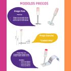 Prego Grampo Tubo 16mm Meia Lua Aço 60 Pistola Finca Kit 100