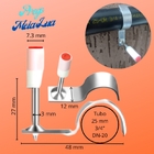 Prego Grampo Tubo 25mm Meia Lua Pistola Finca Kit 100 Unid -