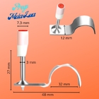 Prego Grampo Tubo 32mm Meia Lua Aço 60 Pistola Finca Kit 100