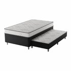 Premier Cama Box Unibox Com Cama Aux 1,08x1,98x0,63 Preto/cin