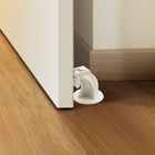 Prendedor Fixador e Trava Porta Magnético Autoadesivo Branco