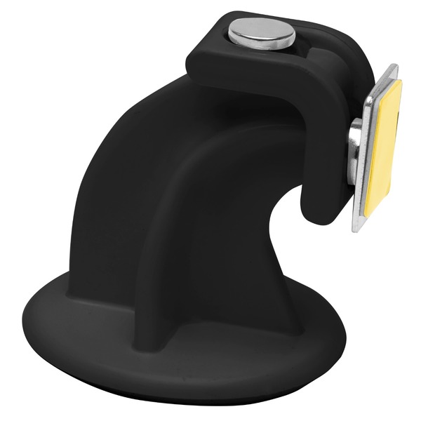 Prendedor Fixador e Trava Porta Magnético Autoadesivo Preto