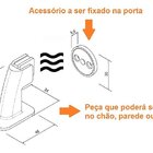 Prendedor Fixador Porta Magnético Escovado Adesivo 804 Imab