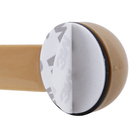 Prendedor para Porta Autoadesivo Giro Plástico Marrom 2 Peças