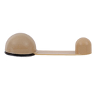 Prendedor para Porta Autoadesivo Giro Plástico Marrom 2 Peças