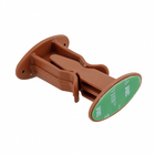 Prendedor para Porta Chão e Parede Adesivo Plástico Marrom