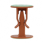 Prendedor para Porta Chão e Parede Adesivo Plástico Marrom