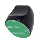 Prendedor para Porta Magnético Adesivo ABS Preto Brilho 1 peça