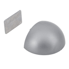 Prendedor para Porta Magnético Autoadesivo Aço Cinza 2 Peças Inspire