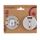 Prendedor para Porta Magnético Parafusar Zinco Cinza 2 Peças Inspire