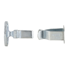 Prendedor para Porta Parafusar Aço Prata 1 peça