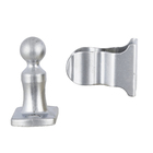 Prendedor para Porta Parafusar Zamac Prata 1 peça