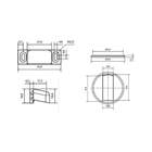 Prendedor Porta Magnético Adesivo Silvana - Niquelado