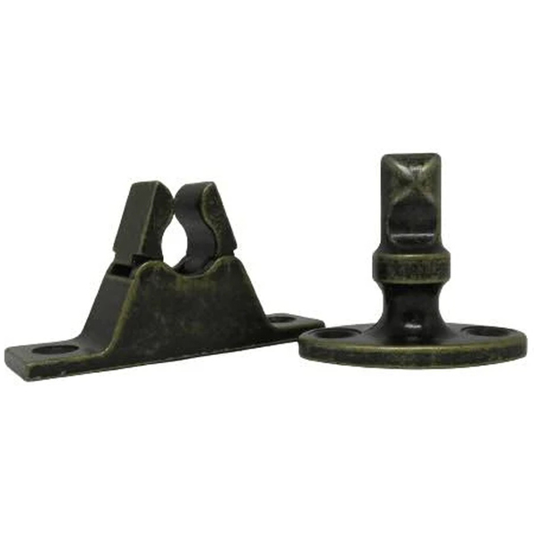 Prendedor Trava Portas Universal De Chão Colonial Aço Rocha