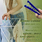 Prendedores De Roupa Plásticos 12 Unidades Resistente Para Va