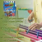 Prendedores De Roupa Plásticos 12 Unidades Resistente Para Va