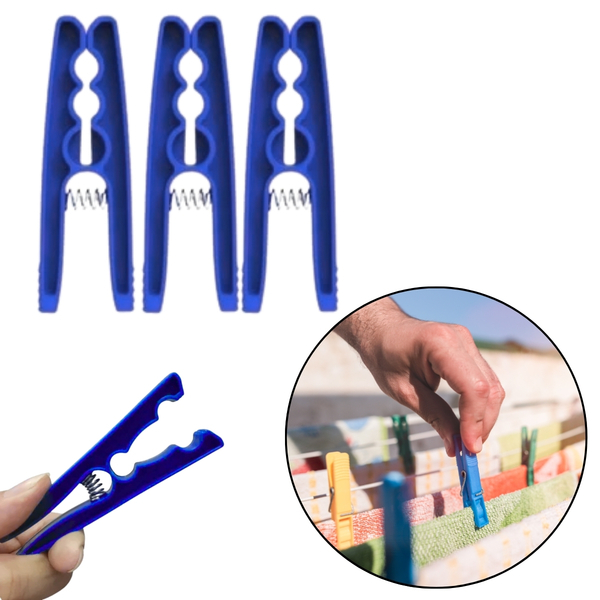 Prendedores De Roupa Plásticos 12 Unidades Resistente Para Va