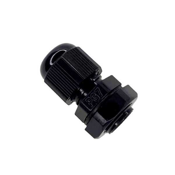 Prensa Cabo Nylon Pg7 Preto 10 Peças