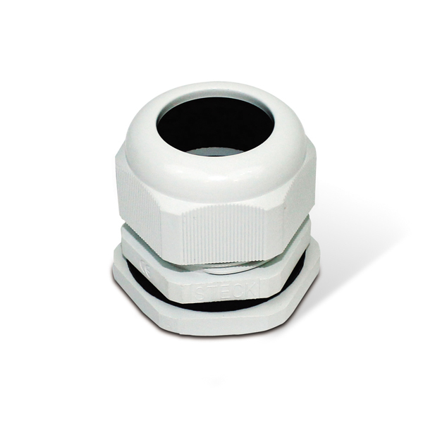 Prensa Cabos Rosca Aletado Cinza PG-36 Steck